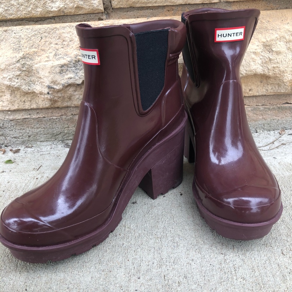Hunter Block Heeled Rain Boots